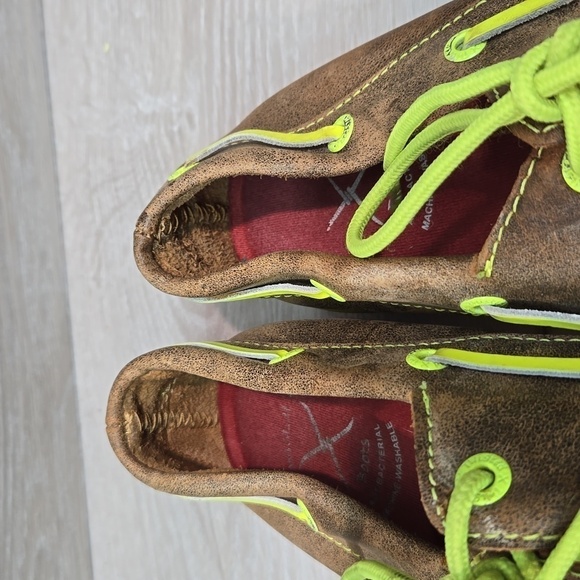 Twisted X Womens WDM0010 Leather Loafer Sneakers Driving moc shoes sz 7M - Picture 7 of 15